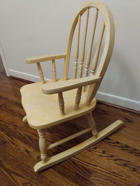 Child Size Wooden Rocking Chair - Made in USA in Chairs & Recliners in Mississauga / Peel Region - Image 2