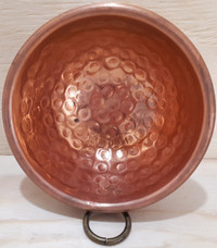Vintage 5" 234g Hammered Copper Mixing Bowl; #2; Louisbourg