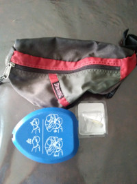 New CPR Mask, One Way Valve, Spalding Pouch