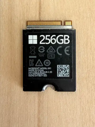 Surface OEM SSD 256GB, M.2 2230 NVMe with heatsink, View more