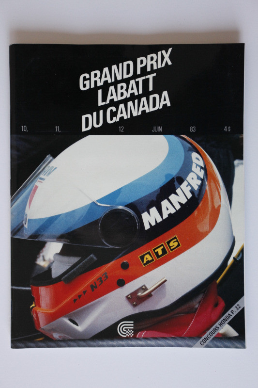 Formula One CANADA Grand Prix Labatt 1983 Official Program dans Art et objets de collection  à Longueuil/Rive Sud