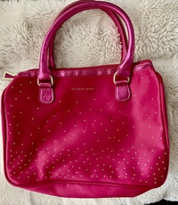 Victoria's Secret PURE SEDUCTION HotPINK Satin  Gold Dot Bag Oakville / Halton Region Toronto (GTA) Preview