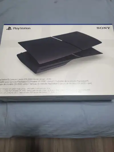 Playstation 5 Console Covers For Slim Model Disc Black Brand New. Still Sealed $100 firm Delivery av...