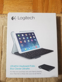 New Logitech Ultrathin Keyboard Folio for Ipad Mini and Ipad Min