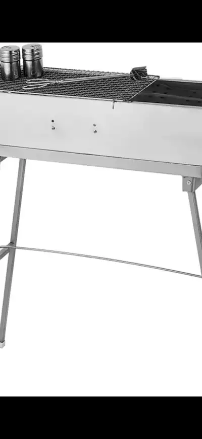 stainless steel folding bbq grill About 20cm width and 65cm height and 115cm length