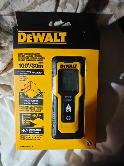 Brand New DeWalt Laser Measurer 100', View more