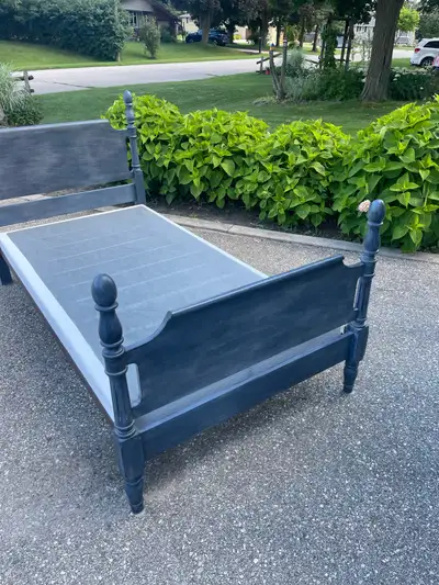 Antique Single Post Bed - Refinished - Solid $125obo, View more