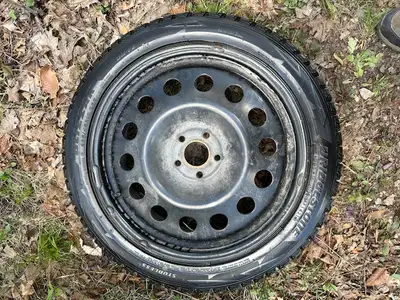 Set of 4 Tires on rims $800.00 2 years old, 10,000 km, kept indoor heated garage Tire size: 235/45 R...