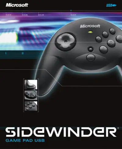 Microsoft sidewinder game pad, View more