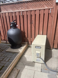 Hayward heater,pump and sand filter 