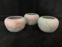 3 Beautiful Conwy Pottery Pot Vases By  Carol Wynne Morris