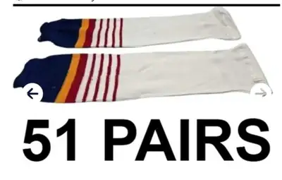 Athletic Knit Hockey Socks 51 pairs available, View more
