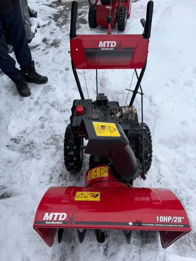 MTD Yardmachine snowblower, View more