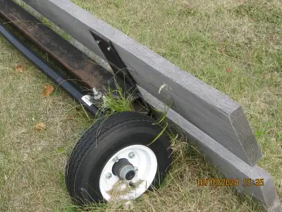 building moving dolly no hitch good for small building or shed or ice fishing shack if add is up it...