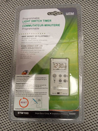 LIGHT SWITCH TIMER PROGRAMMABLE 