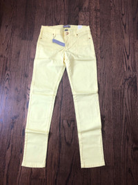 Costa Blanca pants Bright yellow, size 27 New  with tags