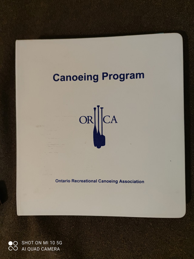 ORCA Canoeing Program binder - free in Free Stuff in City of Toronto