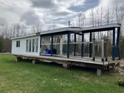 Fully wired, has electric baseboard heaters, plug ins, and lights. 24ft of living space, large windo...
