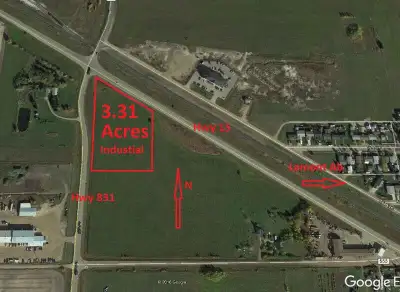 For sale! We have 3.31 acres (1.34ha) of Commercial/Industrial land close to Alberta Industrial Hear...
