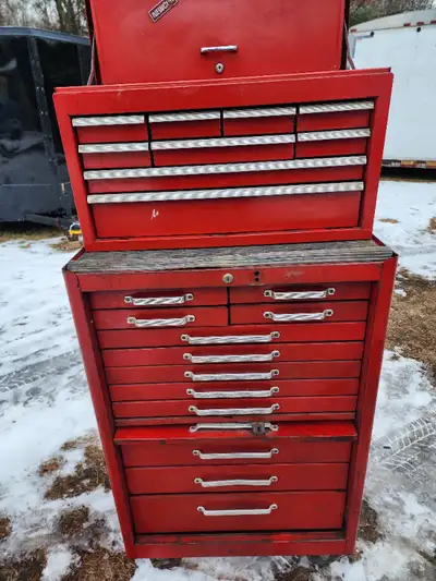 I am not looking for any offers. For sale a used Beach toolbox and toolchest combo. Information on t...
