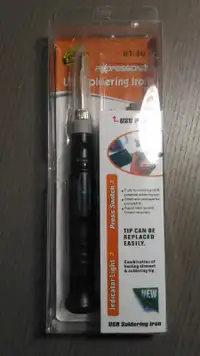 Mini Portable USB 5V 8W Electric Powered Soldering Iron Pen/Tip