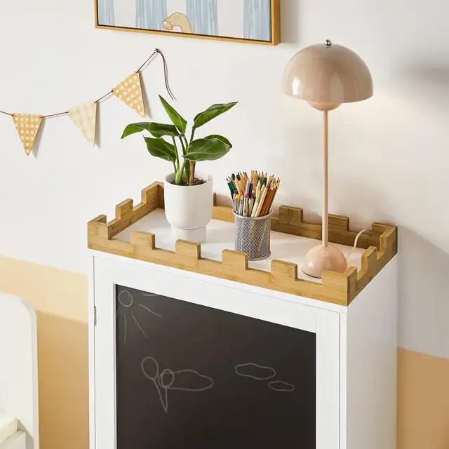 NEW Kids Cabinet Bookcase with Chalkboard (Sobuy) White in Bookcases & Shelving Units in Markham / York Region - Image 8