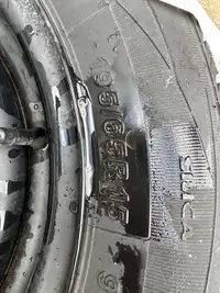 Tire set with rims 