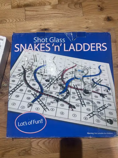 Snakes 'n' Ladders Shot Glass Game, View more