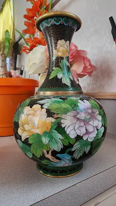 Chinese Cliosonne 1930s antique handmade, View more