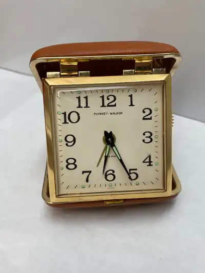 Phinney- Walker Travel Alarm Clock WORKS, View more