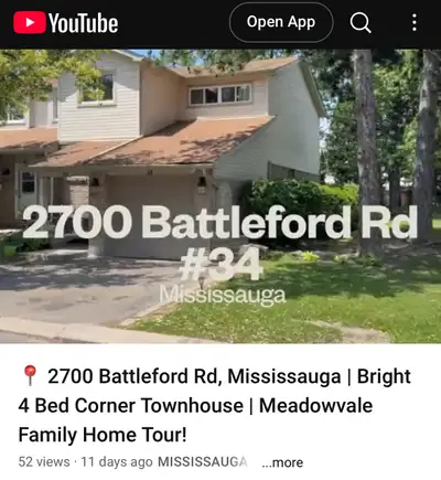 **Off-Market Opportunity in Mississauga!** - Price: $750,000 - Bedrooms: 4 - Washrooms: 2 - Location...