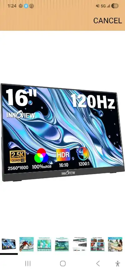 InnoView 16-inch Portable Monitor, View more