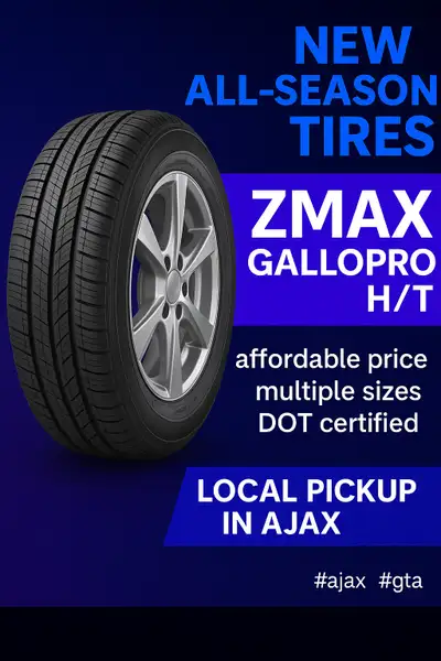 ZMAX Gallopro H/T All-Season Tire Bullet Points: • Reliable All-Season Performance – Designed for dr...
