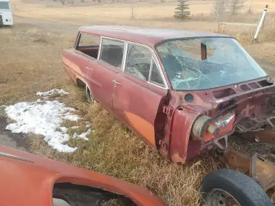 Available 1964 Pontiac Safari parressian wagon Very little rust on body and frame No interior or eng...