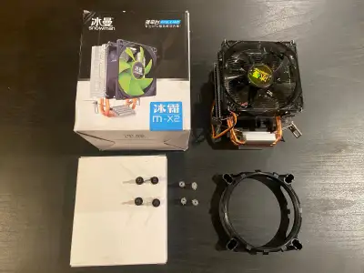 MX2 CPU Cooler Fan 2 Heat Pipes 3-Pin PWM Radiator (Single Fan), View more