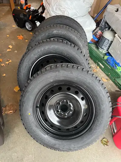 Basically Brand New 2 weeks old 245/60R18 Can size up or down so consult a dealer if unsure Tires ar...