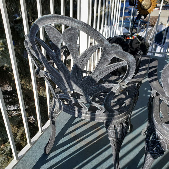 Cast iron chairs and table in Other in Edmonton - Image 3