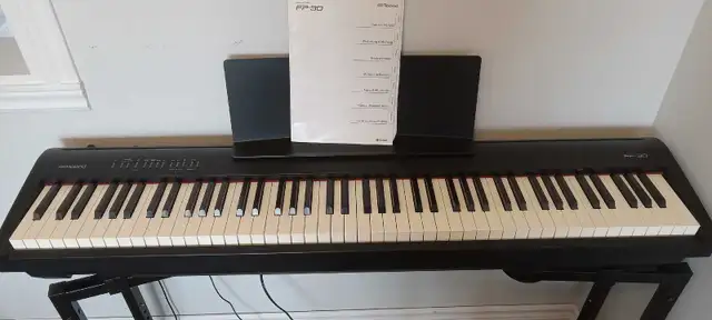 Roland Digital piano FP-30 and stand in Pianos & Keyboards in Bedford - Image 6