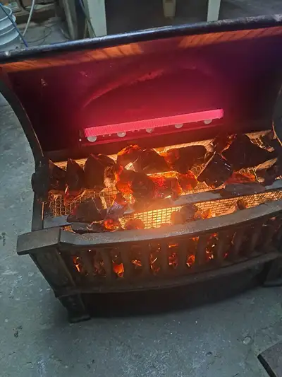 CAST IRON COAL ELECTRIC FIREPLACE INSERT, View more