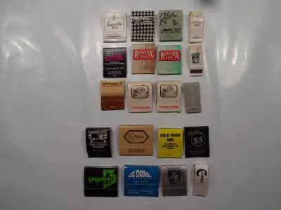 cartons allumettes clubs hotels 1970-80 lot de 20, View more