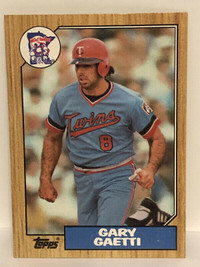 1987 Topps Gary Gaetti baseball card Minnesota Twins #710 NM/MT.