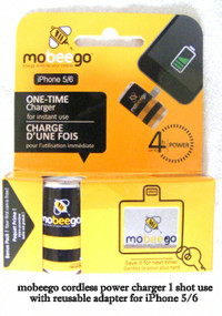 Mobeego, new, one time power can + reuse adapter, instant use
