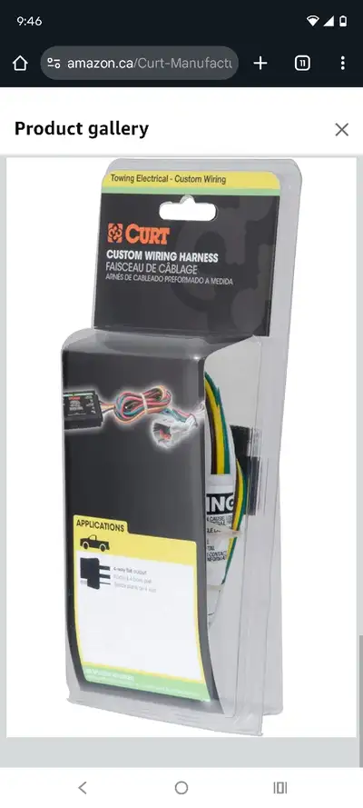Curt 55381 Add 4 pin trailer wiring to your vehicle. Plugs in directly to your vehicles existing wir...