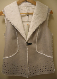 NEW, SPANNER "SHEARLING" VEST - WOMEN'S SMALL