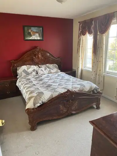 Large upper level Furnished room with large closett with mirror door for rent in 4 Bedroom house for...