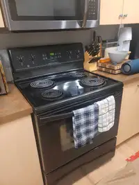 GE Electric  Black stove 