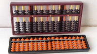 2 Japanese & Chinese plastic Abacus  Calculators 
