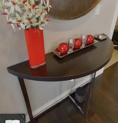 Rounded console / entryway / foyer table 48”, View more