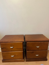 BEDSIDE TABLES/NIGHTSTAND ( TWO FOR 50$ )