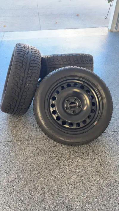 Selling a set of 4 winter tires, size P225/50 R17, manufactured by BFGoodrich. These tires are mount...